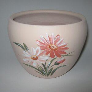 Ghiveci din ceramică, pictat manual