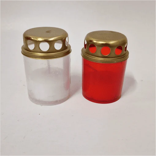 Candela din plastic cu capac metalic - imagine 2