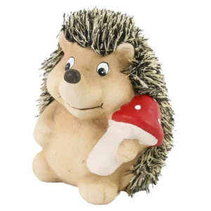 Figurina Arici din ceramica 11 CM, cu ciupercuta