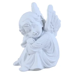 Figurina inger 6 CM, din ipsos alb