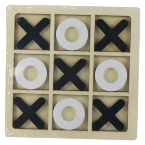 Joc din lemn Tic-Tac Toe 14×14 CM