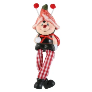 Figurina Buburuza, din ceramica 6×17 CM, cu picioare mobile